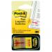 Post-it Pack of 50 Index Flags Repositionable Sign Here 25x43mm 36217J