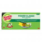 Scotch-Brite Pack of 3 Classic Nail Saver Scrub Sponge 36219J