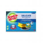 Scotch-Brite Pack of 2 Delicate Nail Saver Scrub Sponge 36220J
