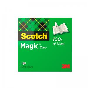 Scotch Magic 810 Invisible Tape Matte Finish 25mmx66m Clear 8102566