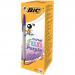 Bic Pack of 20 Cristal Fun Purple Ballpoint Pen 1.6mm Tip 36257J