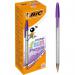 Bic Pack of 20 Cristal Fun Purple Ballpoint Pen 1.6mm Tip 36257J
