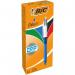 Bic Pack of 12 Assorted Colour Comfort Grip Ballpoint Pen 1mm Tip 36261J
