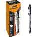 Bic Pack of 12 Gel-ocity Quick Dry Gel Retractable Rollerball Pen Blk 36270J