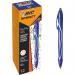 Bic Pack of 12 Gel-ocity Quick Dry Gel Retractable Rollerball Pen Blue 36271J