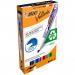 Bic Pack of 12 Ecolutions Velleda1701 Whiteboard Marker Bullet Tip 1.5mm Line Assorted Colours 36275J