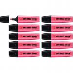 STABILO BOSS ORIGINAL HighlighterBox of 10 Pink 36303J