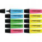 STABILO BOSS ORIGINAL Highlighter Pack of 10 Assorted Colours 36307J