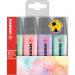 STABILO BOSS ORIGINAL Pastel Highlighter Pack 4 Assorted Colours 36310J