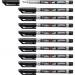 STABILO Write-4-all Permanent Marker Pen Medium Pack of 10 Black 36315J
