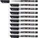 STABILO Write-4-all Permanent Marker Pen Superfine Pack of 10 Black 36316J