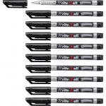 STABILO Write-4-all Permanent Marker Pen Fine Pack of 10 Black 36317J