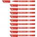 STABILO SENSOR fine Fineliner with Cushioned F-Tip Pack of 10 Red 36318J
