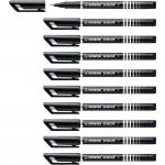 STABILO SENSOR fine Fineliner with Cushioned F-Tip Pack of 10 Black 36320J
