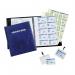 Durable PU Leather GDPR Visitor Book 100 Name Badges & Security Sheet 36327J