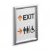 Durable Aluminium Snap Frame Retail Clip Poster Holder Notice Board A4 36330J