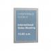 Durable DURAFRAME Self Adhesive Magnetic Signage Frame Pack of 2 A4 Silver 36334J