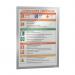 Durable DURAFRAME Self Adhesive Magnetic Signage Frame Pack of 2 A3 Silver 36336J