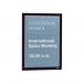 Durable DURAFRAME Self Adhesive Magnetic Signage Frame Pack of 10 A4 Black 36337J