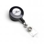 Durable Secure Retractable Clip Badge Reel for ID Cards Pack of 10 Black 36344J