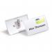 Durable CLICK FOLD Convex Clip & Pin Name Badge Holder Pack of 25 54x90mm 36345J