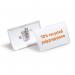 Durable CLICK FOLD Convex Clip & Pin Name Badge Holder Pack of 25 54x90mm 36345J