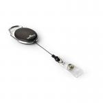 Durable STYLE Secure Retractable Clip Badge Reel for ID Pack of 10 Black 36346J