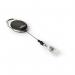 Durable STYLE Secure Retractable Clip Badge Reel for ID Pack of 10 Black 36346J