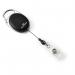 Durable STYLE Secure Retractable Clip Badge Reel for ID Pack of 10 Black 36346J