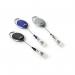 Durable STYLE Secure Retractable Clip Badge Reel for ID Pack of 10 Black 36346J