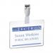 Durable Conference Clip Name Badge Holders and Cards Pack of 25 60x90mm 36349J