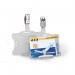 Durable Security Pass Plastic ID Card Holders with Clip Pack of 25 Clear 36353J