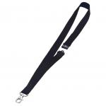 Durable Soft Neck Lanyards with Clip and Safety Release Pack of 10 Black 36354J