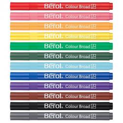 Berol Felt Tip Colouring Pens Assorted colours 1.2mm Point Box of 288 36373J