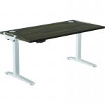 Fellowes Levado Silver Desk Base and Walnut Worktop 1400mm 36475J