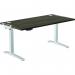 Fellowes Levado Silver Desk Base and Walnut Worktop 1600mm 36476J