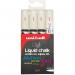 uni-ball 4 Pack Chalk Markers Medium Tip 1.8-2.5mm White 36685J