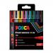 POSCA 8 Pack Paint Markers 3M Fine Standard Colours 36706J