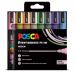 POSCA 8 Pack Paint Markers 5M Medium Pastel Colours 36709J