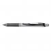 Pentel Energel XM 12 Pack Black Retractable Gel Rollerball Pen 0.7mm 36744J