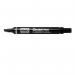 Pentel N60 12 Pack Black Permanent Marker Chisel Tip 3.9-5.7mm Line 36753J