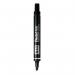 Pentel N60 12 Pack Black Permanent Marker Chisel Tip 3.9-5.7mm Line 36753J