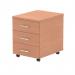 Dynamic Impulse 3 Drawer Mobile Pedestal Beech 36799J