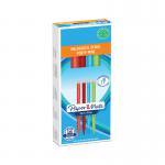 The image shows a pack of 12 Paper Mate Mechanical Pencils, each with a bright neon color. The pencils have a 0.7 HB lead and are automatic, making them easy to use. The sleek design and reliable brand make these pencils a great addition to any writing supply collection.