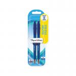PaperMate Flexgrip Retractable Ballpoint Pen Blue Pack of 2 2027754 GL04671