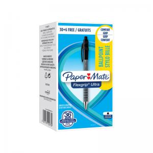Paper Mate PaperMate FlexGrip Ultra Retractable Ballpoint Pen Black