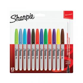 Sharpie Permanent Marker Fine Assorted (Pack of 12) 1986438 GL11085