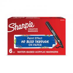 Sharpie Creative Marker Bullet Tip Black (Pack of 6) 2218123 GL18123