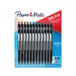 PaperMate Inkjoy 300Rt Ballpoint Medium 1.0mm Tip Black (Pack of 24) 2223762 GL23762