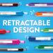 PaperMate Inkjoy 300Rt Ballpoint Medium 1.0mm Tip Black (Pack of 24) 2223762 GL23762